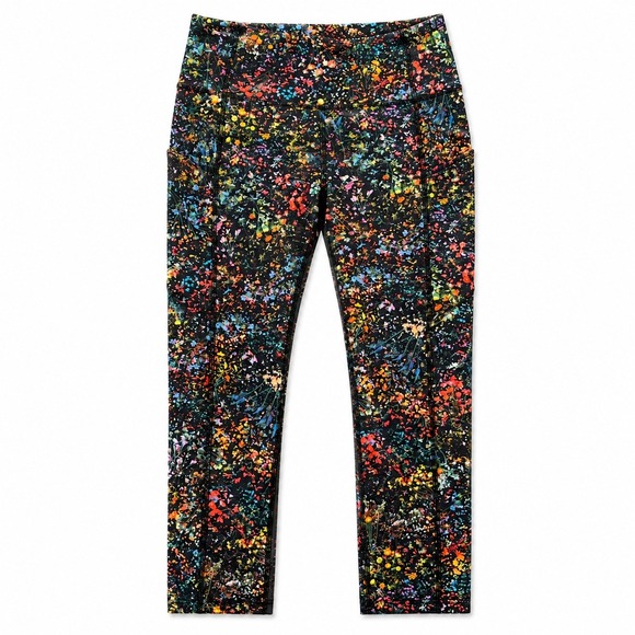 lululemon athletica Pants - Lululemon Pace Rival High Rise Crop Leggings Floral Print Womens 6